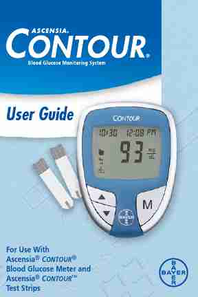 Bayer HealthCare Blood Glucose Meter CONTOUR Blood Glucose Meter and Ascensia CONTOURTM Test Strips-page_pdf
